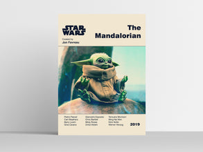 MANDALORIAN POSTER - Star Wars Poster - Mid Century Modern Poster - Minimalist Art Poster - Digital Art - Printable Art - Mandalorian Art 1338094667