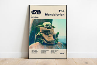 MANDALORIAN POSTER - Star Wars Poster - Mid Century Modern Poster - Minimalist Art Poster - Digital Art - Printable Art - Mandalorian Art 1338094667