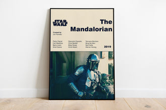 MANDALORIAN POSTER - Star Wars Poster - Mid Century Modern Poster - Minimalist Art Poster - Digital Art - Printable Art - Mandalorian Art 1323917573