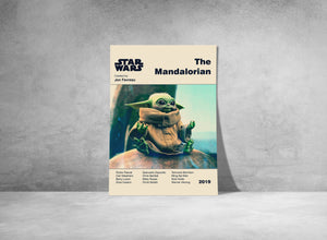 MANDALORIAN POSTER - Star Wars Poster - Mid Century Modern Poster - Minimalist Art Poster - Digital Art - Printable Art - Mandalorian Art 1338094667
