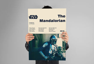 MANDALORIAN POSTER - Star Wars Poster - Mid Century Modern Poster - Minimalist Art Poster - Digital Art - Printable Art - Mandalorian Art 1323917573