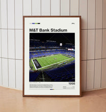 M&T Bank Stadium Poster, Baltimore Ravens Poster Print, NFL Stadium Poster, Football Fan Gift Print