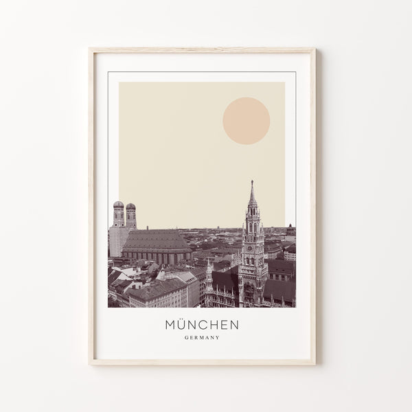 München Poster Print, München Travel Poster, München Minimalistic Wall Art, München, Germany 1868246602