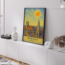 München Poster Print, München Travel Poster, München Van Gogh Style Wall Art, München, Germany