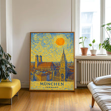 München Poster Print, München Travel Poster, München Van Gogh Style Wall Art, München, Germany