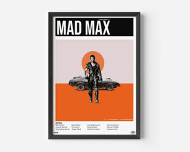 Mad Max Movie Poster Vintage Inspired Minimalist Art Print 1609567542