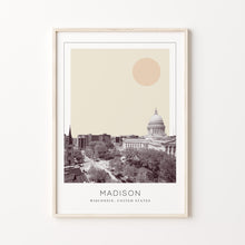 Madison Poster Print, Madison Travel Poster, Madison Minimalistic Wall Art, Madison, Wisconsin, United States 1868247846