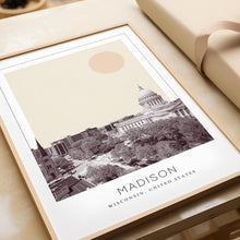 Madison Poster Print, Madison Travel Poster, Madison Minimalistic Wall Art, Madison, Wisconsin, United States 1868247846