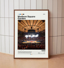 Madison Square Garden Poster, New York Knicks Poster Print, NBA Arena Poster