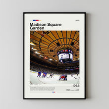 Madison Square Garden Poster, New York Rangers Poster Print, NHL Arena Poster, Hockey Fan Gift Print
