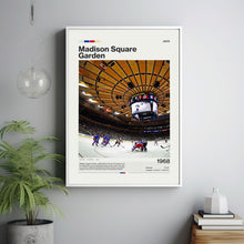 Madison Square Garden Poster, New York Rangers Poster Print, NHL Arena Poster, Hockey Fan Gift Print