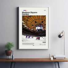 Madison Square Garden Poster, New York Rangers Poster Print, NHL Arena Poster, Hockey Fan Gift Print