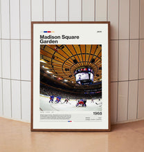 Madison Square Garden Poster, New York Rangers Poster Print, NHL Arena Poster, Hockey Fan Gift Print