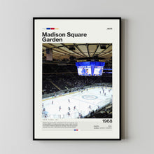 Madison Square Garden Poster, New York Rangers Poster Print, NHL Arena Poster, Hockey Fan Gift Print 1