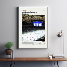 Madison Square Garden Poster, New York Rangers Poster Print, NHL Arena Poster, Hockey Fan Gift Print 1