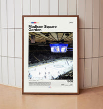 Madison Square Garden Poster, New York Rangers Poster Print, NHL Arena Poster, Hockey Fan Gift Print 1