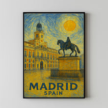Madrid Poster Print, Madrid Travel Poster, Madrid Minimalistic Wall Art, Madrid, Spain