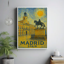 Madrid Poster Print, Madrid Travel Poster, Madrid Minimalistic Wall Art, Madrid, Spain