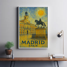 Madrid Poster Print, Madrid Travel Poster, Madrid Minimalistic Wall Art, Madrid, Spain