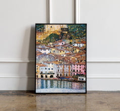 Malcesine on Lake Garda by Gustav Klimt Print, Gustav Klimt Wall art, Gustav Klimt poster, Gallery Wall Art, Modern Art Print, Home Decor 1574779461