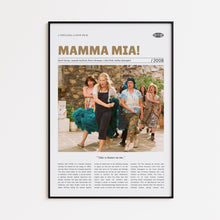 Mamma Mia!, Phyllida Lloyd, Retro Movie Poster, Custom Movie Poster Print 4421169542