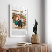 Mamma Mia!, Phyllida Lloyd, Retro Movie Poster, Custom Movie Poster Print 4421169542