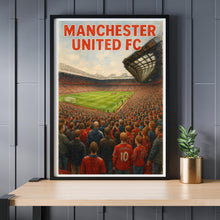 Manchester United FC Stadium Art Print – Old Trafford Watercolor Poster 4410305151