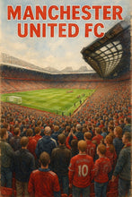 Manchester United FC Stadium Art Print – Old Trafford Watercolor Poster 4410305151