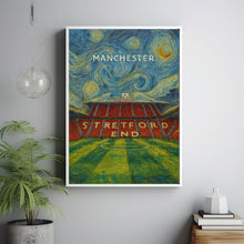 Manchester Utd Minimalist Football Poster, Stadium Illustration Art Print