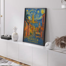 Manila Philippines Travel Poster, Asian City Art, Skyline Print, Philippines Landscape Decor, Travel Gift