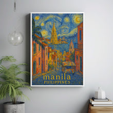 Manila Philippines Travel Poster, Asian City Art, Skyline Print, Philippines Landscape Decor, Travel Gift