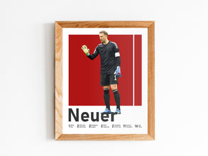 Manuel Neuer Poster, German Football Goalkeeper, Teen Gift Sport Poster 1636580607