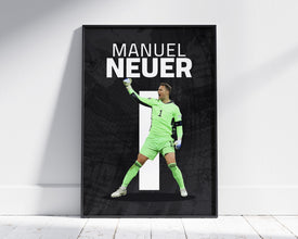 Manuel Neuer Poster, German Goalkeeper Wall Art Sport Poster 1691631042