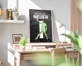 Manuel Neuer Poster, German Goalkeeper Wall Art Sport Poster 1691631042