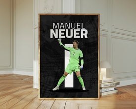 Manuel Neuer Poster, German Goalkeeper Wall Art Sport Poster 1691631042