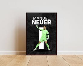 Manuel Neuer Poster, German Goalkeeper Wall Art Sport Poster 1691631042