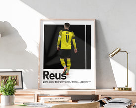 Marco Reus Poster, German Soccer Legend Illustration Sport Poster 1726881922