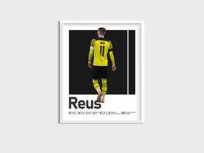 Marco Reus Poster, German Soccer Legend Illustration Sport Poster 1726881922