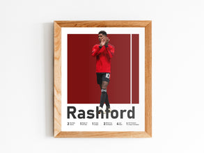 Marcus Rashford Poster, English Football Art Print Sport Poster 1637475537