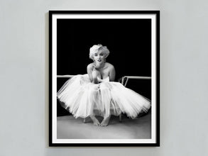 Marilyn Monroe Ballerina Poster, Marilyn Monroe Print, Black And White, Marilyn Monroe White Dress, Vintage Movie Poster, Old Hollywood 4295943984