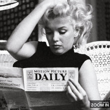 Marilyn Monroe Reading Newspaper Poster, Black and White Wall Art, Vintage Print, Photography Prints, Museum Quality Photo Art Print 1620778649