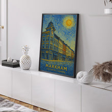 Markham Poster Print, Markham Travel Poster, Markham Van Gogh Style Wall Art, Markham, Ontario, Canada