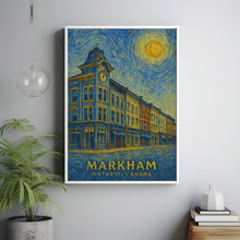 Markham Poster Print, Markham Travel Poster, Markham Van Gogh Style Wall Art, Markham, Ontario, Canada