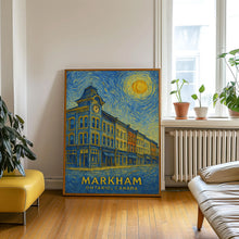 Markham Poster Print, Markham Travel Poster, Markham Van Gogh Style Wall Art, Markham, Ontario, Canada