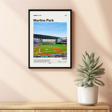 Marlins Park Poster, Miami Marlins Poster Print, MLB Stadium Poster, Baseball Fan Gift Print