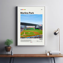 Marlins Park Poster, Miami Marlins Poster Print, MLB Stadium Poster, Baseball Fan Gift Print