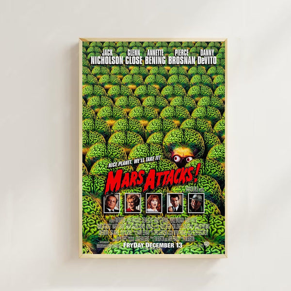 Mars Attacks! Movie Poster Vintage Film Art Print,Room decor,Wall Art,Poster Gift,Film Fan Collection 1686099734