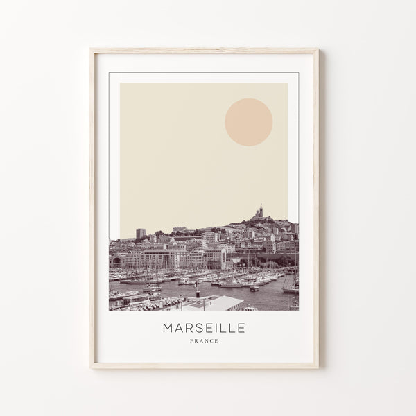 Marseille Poster Print, Marseille Travel Poster, Marseille Minimalistic Wall Art, Marseille, France 1868249658