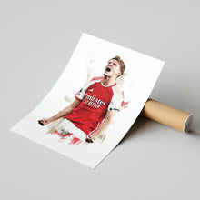 Martin Odegaard - 202324 - Home Kit - Football Poster - Football Print 1599634321