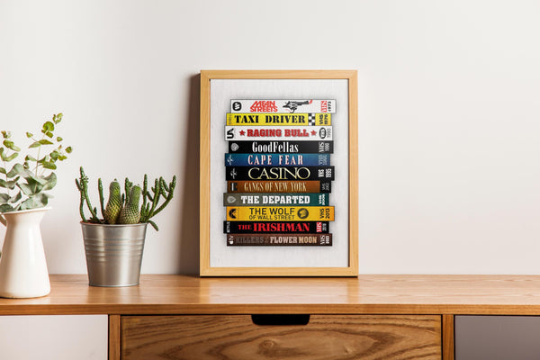 Martin Scorsese VHS Movie Poster Nostalgic Minimalist Retro Film Wall Art Print Gift 1586484589